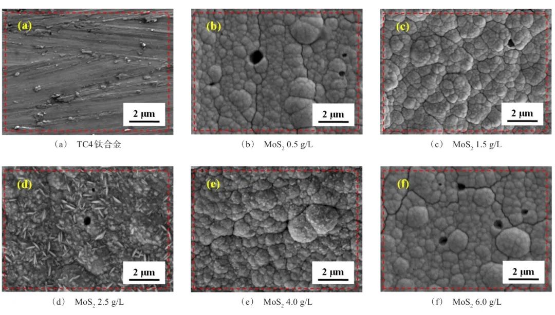 TC4钛合金表面电沉积Co-W/MoS2复合镀层及摩擦磨损性能研究