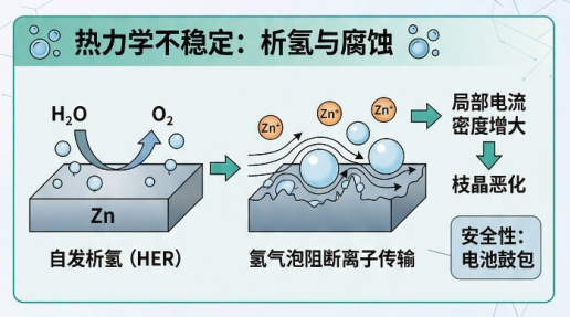 热力学不稳定：析氢与腐蚀
